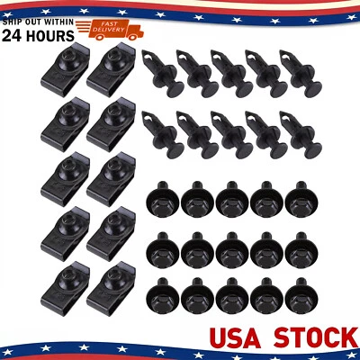 35pcs Body Bolt U-nut Clip For Honda Engine Cover Undertray Splash Shield Guard - Image 1 of 4