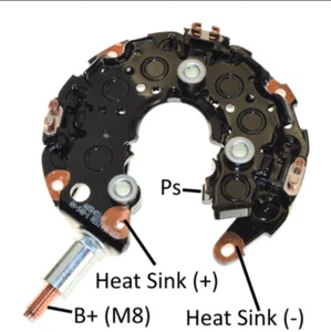 New Heavy Duty High Output Alternator Rectifier SOLID COPPER 120A-300A M8x1.25 - Picture 1 of 4