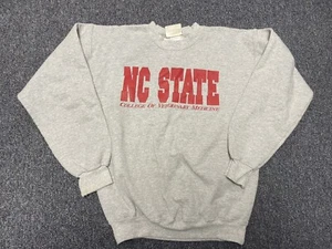 Vintage 90s NC State Wolfpack Crewneck Sweatshirt Size S M USA Made - Picture 1 of 3