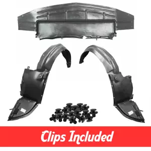 Fender Liner & Lower Under Cover Set w/ Clips For 2008-2012 Chevrolet Malibu - Picture 1 of 6