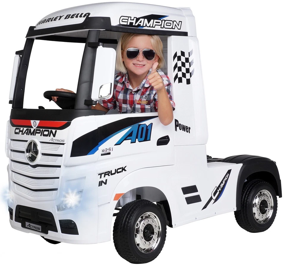 ACTIONBIKES MOTORS Kinder Elektroauto Mercedes Benz Actros LKW Fernbedienung Kinderfahrzeug Auto