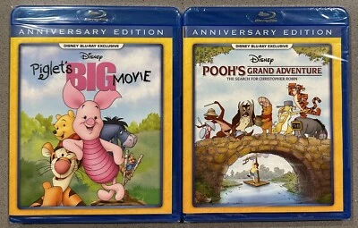 Pooh's Grand Adventure & Piglet's Big Movie (Blu-ray) Brand New *Free Shipping* - Image 1 of 2