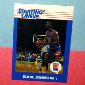 1988 EDDIE JOHNSON Phoenix Suns 1st Starting Lineup card Kenner