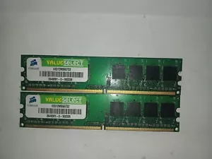 Corsair ValueSelect VS512MB667D2 DDR2-667 - 2 Sticks - 1GB Total - Picture 1 of 1