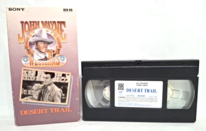 Vintage 1992 Original John Wayne Most Wanted Desert Trail VHS Tape 1935 Western - Picture 1 of 9