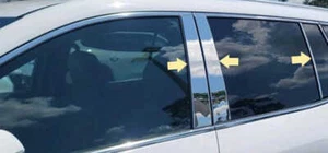 Polished Pillar Post Trim 6pc fits 2024-2025 Chevrolet Traverse - Picture 1 of 2