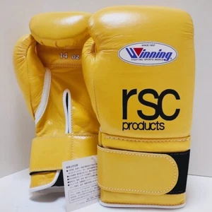 Winning×rsc Boxing Gloves 14oz Yellow CO-MS-500B Magic Tape type from Japan New - Picture 1 of 5
