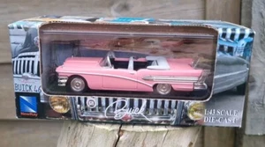 2004 New Ray City Cruiser 1958 Pink Buick Convertable 1/43 Diecast Model Car - Picture 1 of 11