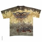 Aerosmith Ray Logo Classic Music Rock Band Metal Tie Dye Mens Tee Shirt M-2Xl