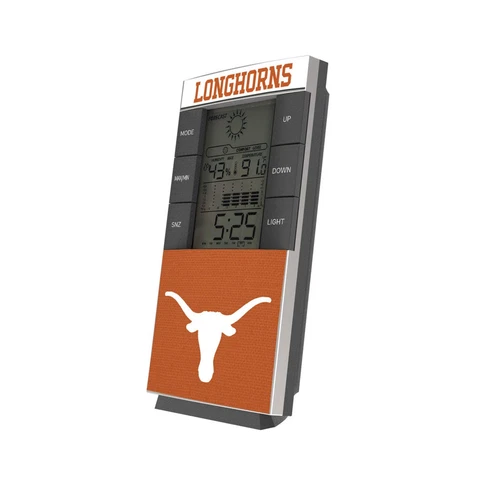 Texas Longhorns Solid Wordmark Digital Desk Clock Cover
