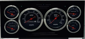 1973 1974 1975 1976 1977 1978 Ford Truck 6 Gauge Dash Panel Insert Aluminum - Picture 1 of 7