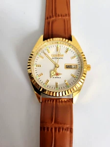 RARE Pristine Vintage Citizen Eagle 7 Men's Automatic Leather Watch - Picture 1 of 5