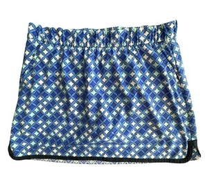 T By Talbots Womens XL Blue Geometric Skort Golf Tennis Pickleball Activewear - Picture 1 of 4