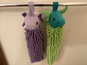 Norwex Pet To Dry Child's Chenille Microfiber Hand Towel Unicorn & Dragon - Picture 1 of 2