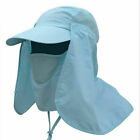 Full Face Cover Fishing Hiking Hat Anti Uv Sun Cap With Mask Sunshade Visor Hat