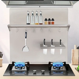 Backsplash 201 Cappa Cucina Acciaio Inox Parete Piastrelle Scudo 29,5 x 29,5in - Foto 1 di 23