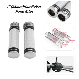 1" Electrical Handle Bar Hand Grips For Harley Touring Sportster Dyna Softail - Picture 1 of 9