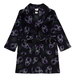 Black Panther King T'Challa Wakanda Boy's Fleece Plush Bathrobe, Robe - Picture 1 of 4