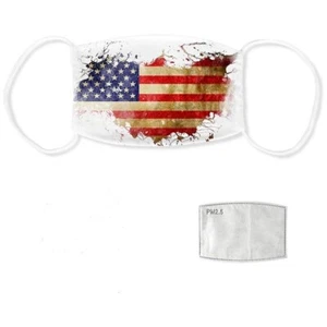 American Flag FACE MASK Reusable Washable Unisex Face Cover USA Seller - Picture 1 of 2