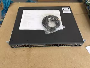 CISCO WS-C2960X-48FPS-L 2960-X 48 GigE PoE 740W, 4 x 1G SFP, LAN Base - Picture 1 of 1