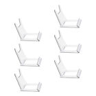  6 Pcs Tray Rack Picture Stand Plastic Plates Decor Display Shelf Easel