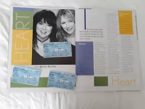 RARE Heart 2002 3 Tickets used & paybill Atlanta GA Chastain Park - Bild 1 von 1