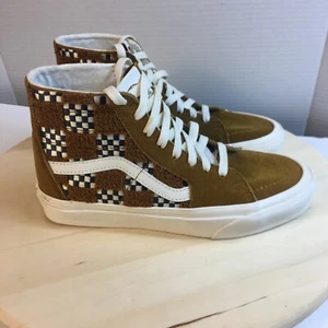 Rare Vans Sk8-Hi Tapered Women’s Leather Caramel Sneaker Athletic Size US 7 - Picture 1 of 7