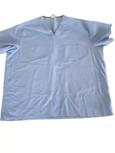 Lote de 4 Exfoliantes Médicos Medline Para Hombres 3XL Azul Informal Cuello en V - Imagen 1 de 3