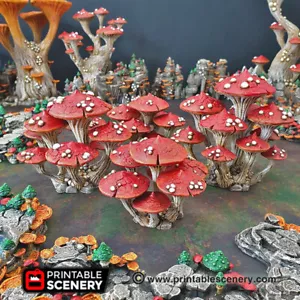 Spielplatz - Zauberpilzcluster - 3er Set - War-Hammer DnD Star Wars - Bild 1 von 12