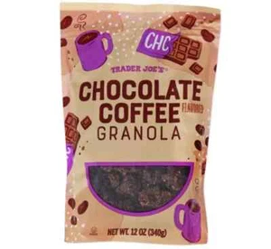 Trader Joe's 12 oz CHOCOLATE COFFEE Flavored Granola Cereal Topping *BB 10/2025* - Picture 1 of 2