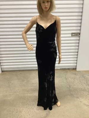 Jones New York Evening Chateau Marmont Black Gown Silk Blend Size 6 New - Image 1 of 4