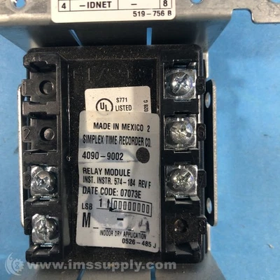 Simplex 4090-9002 IDNet Relay IAM Addressable Module USIP - Image 1 of 4
