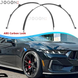GT ABS Carbon Look For Ford Mustang S650 2024-2025 Fender Flare Protector Pair - Picture 1 of 13