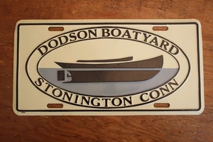 Vintage Dodson Boatyard Stonington CT Nummernschild - Bild 1 von 2