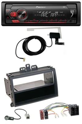 Pioneer 1DIN USB DAB MP3 AUX Autoradio für Hyundai i20 08-11 Rubber-Touch Ablage - Bild 1 von 4