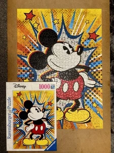 Disney: Retro Mickey Jigsaw Puzzle (1000 Piece) Ravensburger (2018) Complete - Picture 1 of 2