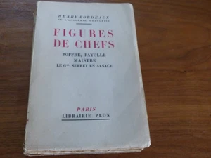 Henry Bordeaux FIGURES DE CHEFS  EO 1937  avec envoi - Foto 1 di 3