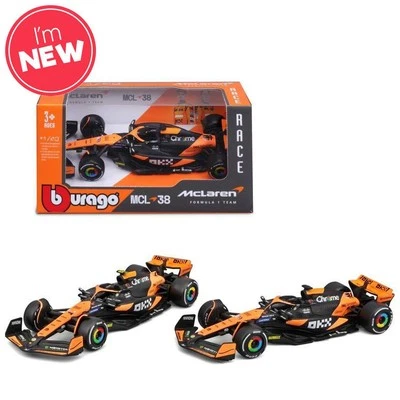 Bburago F1 McLaren MCL38 2024 Norris #4 1:43 Diecast Model B18-38177N