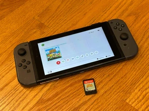 Nintendo Switch HAC-001 Handheld Konsole Bundle Animal Crossing Spiel - Bild 1 von 10