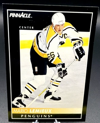 Mario Lemieux 1992-93 Pinnacle Hockey Card #300 Penguins NHL HOF Free Shipping - Image 1 of 4