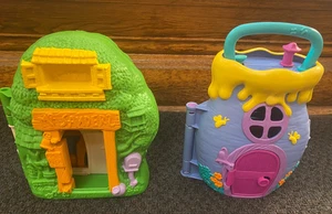 Lotto 2 Playset Vintage Winnie The Pooh, Honey Pot House e Mr. Sanders - Foto 1 di 9