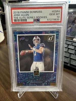 2018 Panini Donruss Football Josh Allen The Elite Series RC PSA 10 Buffalo Bills Foto 1 de 2
