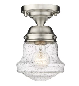 Vaughn 1-Light Flush Mount Ceiling Light In Brushed Nickel - Picture 1 of 1