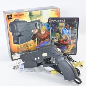 PS2 TIME CRISIS 2 + Gun Controller 2 Boxed Playstation Work for CRT TV Only 1101 - Picture 1 of 10