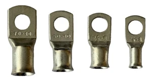 Car Battery Cable Ring Terminals Post Crimp Copper Tube Lug Welding Connectors - Picture 1 of 12