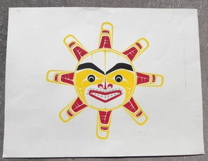 Arte nativo canadiense edición limitada serigrafía firmada por Art Thompson 1948-2003 - Imagen 1 de 16