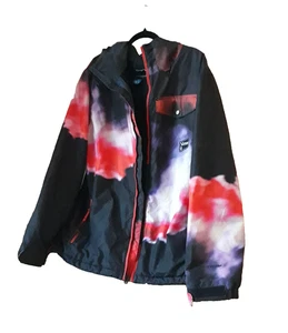 Volcom Men's Snowboarding Jacket Size Medium Tie Dye Colors Snowsport Clothes - Picture 1 of 12