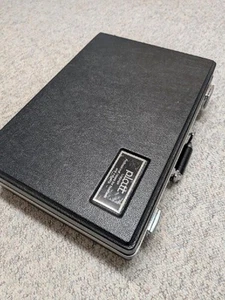 vintage PLATT industrial case HARD SHELL black 20x14x5.5 breifcase luggage - Picture 1 of 12