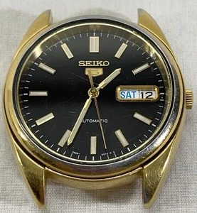 Seiko 5 Automatic 7S26-0430 A4 Black 21 Jewels 7S26B - No Band - Works - Picture 1 of 12
