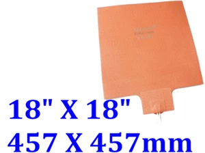 Manta de calefacción 18"" X 18"" 457 X 457 mm 620W CE UL mapeo térmico uniformidad térmica - Imagen 1 de 12